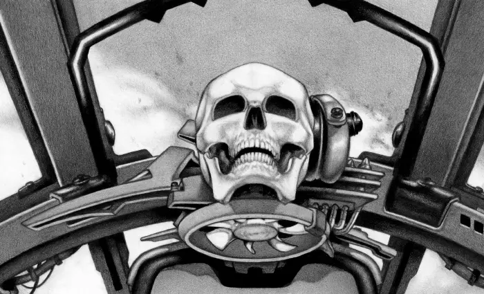 Machineries 28 – skull drone detail