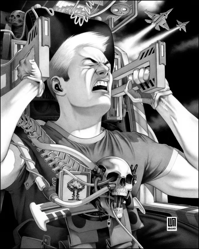 Machineries 27 pencil artwork by Warren Montrose