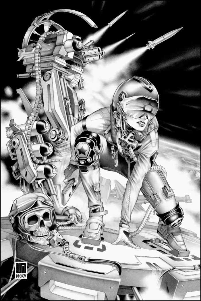 Machineries 20,  pencil artwork by Warren Montrose