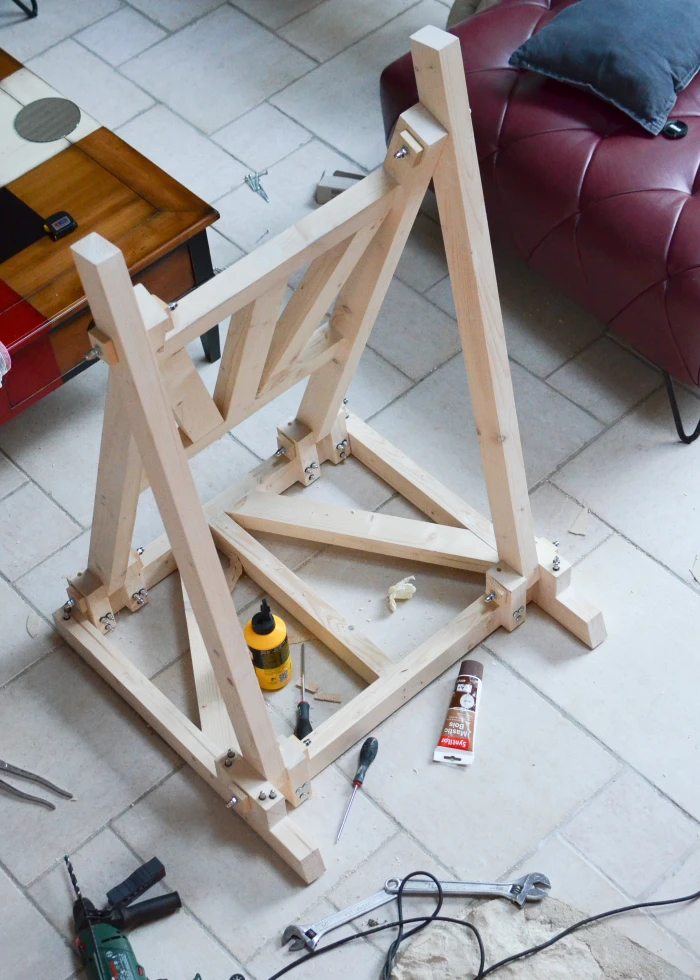 Build a drawing table, pencil artwork by Warren Montrose