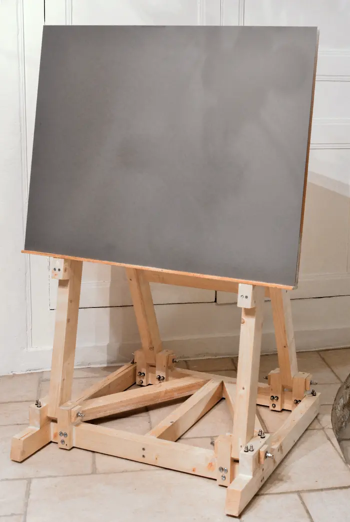 Build a drawing table, pencil artwork by Warren Montrose
