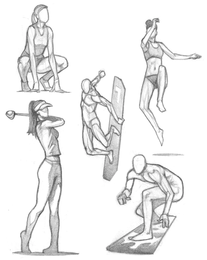 Figure 2023-2024, pencil artwork by Warren Montrose