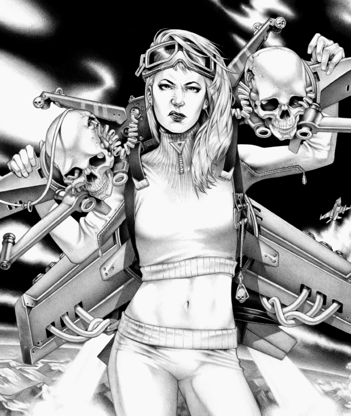 Machineries 23,  pencil artwork by Warren Montrose