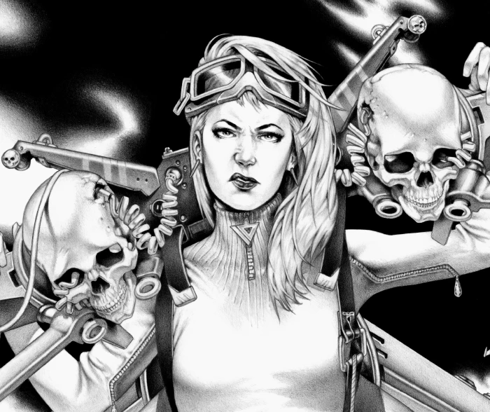 Machineries 23,  pencil artwork by Warren Montrose